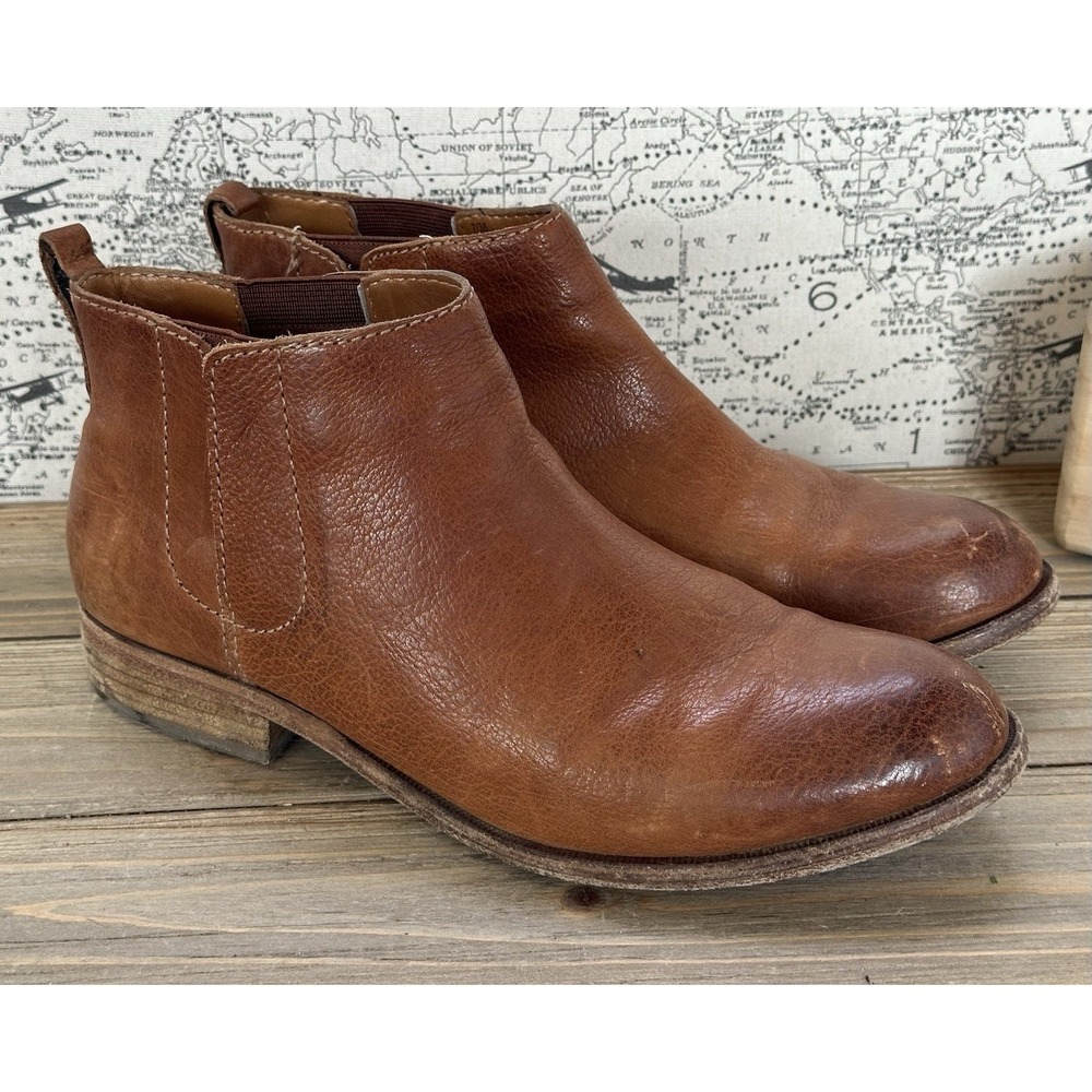 Kork Ease Ankle Comfort Boots Brown Leather Women's Size 7